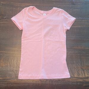 Next Level Apparel Pink Short Sleeve Polka Dot Tee